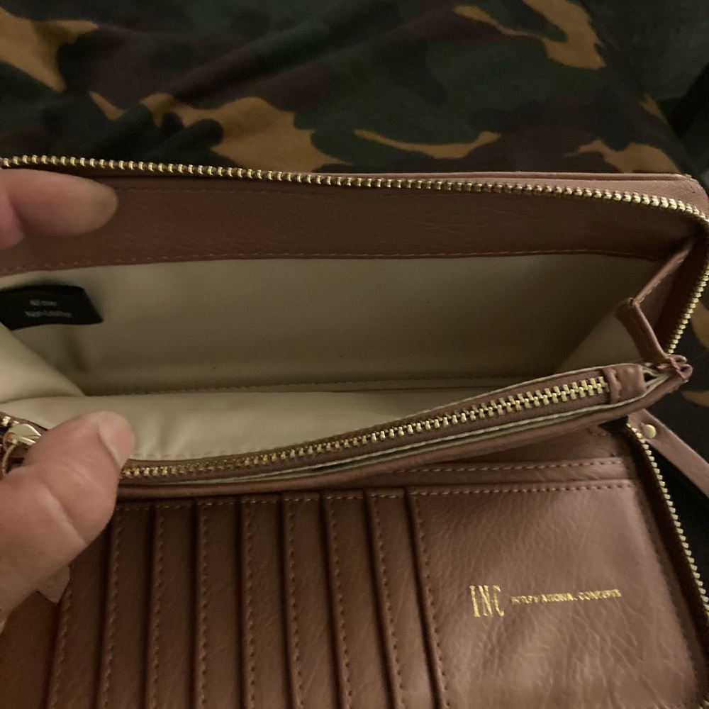 INC pleather wallet